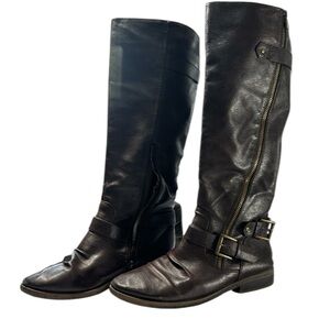 Rampage Woman’s Ivexin Calf High Vegan Leather Belt Buckle (1shoew0039)